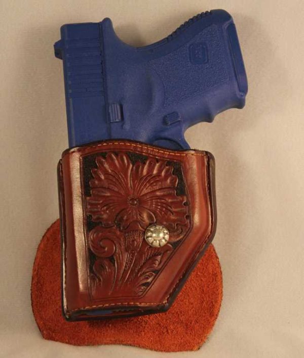 Glock 26, 27, & 33 Subcompact Paddle back Holster Tooled