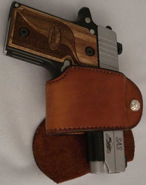 .380 Auto Subcompact Paddle back Holster Plain