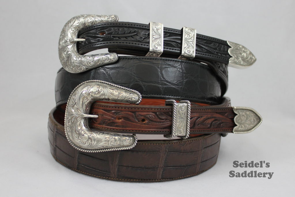 Western Exotic Alligator Belts by Seidel's Saddlery