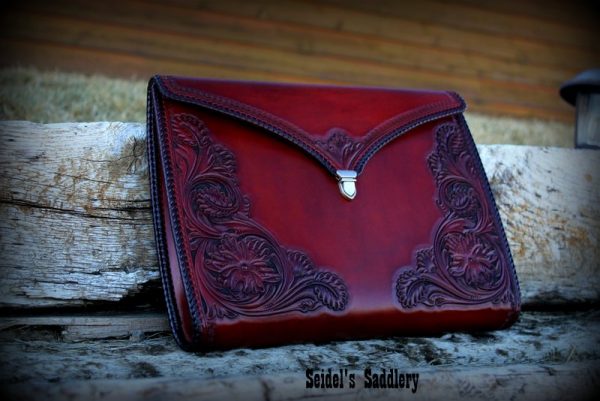 Hand tooled Padfolio