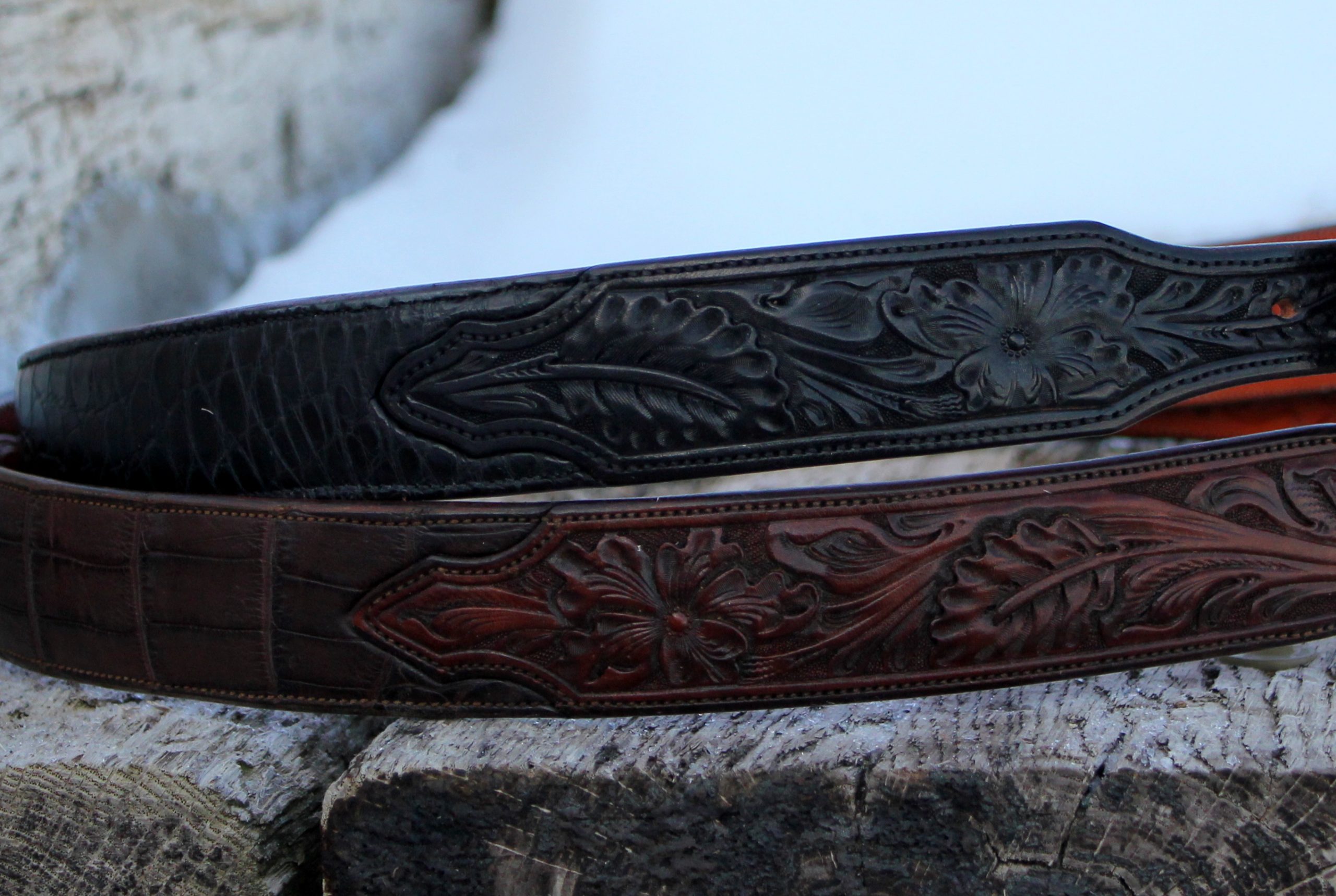 Western Exotic Alligator Belts by Seidel's Saddlery