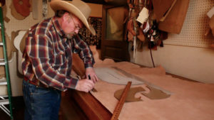 Cutting out saddle parts